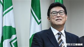 獲民進黨提名參選台北市長，姚文智出面說明。 （圖／記者林敬旻攝）