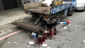 新北,八里,油壓板,粉碎性骨折,無生命跡象,淡水馬偕（圖／翻攝畫面）