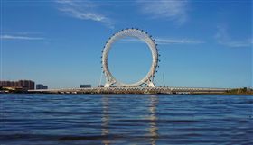 世界最大無軸式摩天輪,渤海之眼,山東濰坊。（圖／翻攝自微信）