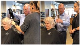 「讓妳每天都美！」老翁為中風妻學吹髮　她見新髮型笑了
圖／翻攝自臉書