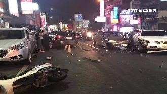 油門當煞車撞8車　驚嚇過度哭喊媽媽