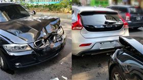 VOLVO,BMW,車禍 圖／翻攝自爆廢公社臉書