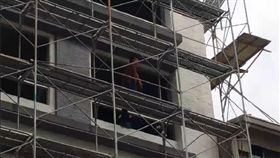 鷹架,工人,公安意外,台南（翻攝畫面）