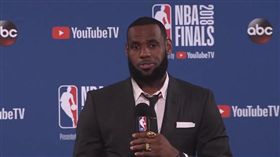 LeBron James賽後記者會離席（圖／翻攝自YouTube）