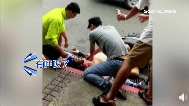 騎士自撞沒心跳　學生幫CPR救命