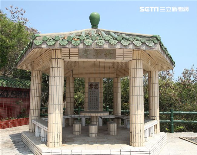 大膽島上的明威公園。（記者邱榮吉/大膽島拍攝）