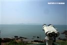 大膽島可清楚看見對岸廈門。（記者邱榮吉/大膽島拍攝）