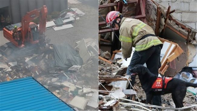 首爾地鐵龍山站旁　驚傳建築「倒塌」