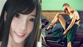 E奶女模「Betty羽沫」請攝影師拍下一系列個人寫真。（組圖／翻攝自羽沫、陳宥安臉書）