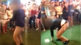  影／FBI探員酒吧尬舞　秀後空翻結果…掉槍誤傷民眾　圖／翻社推特