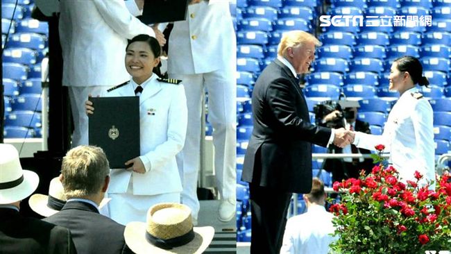 台灣之光！她穿我國軍服接受川普祝福