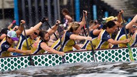 香港龍舟嘉年華將登場　4500名好手參賽香港旅遊局31日發布新聞稿表示，第9屆「香港龍舟嘉年華」將從6月22日起至24日盛大登場，將有來自台灣、澳洲、紐西蘭、法國、美國、加拿大、日本等地共4500名選手參賽，一同在水上競技拚高下。（香港旅遊局提供）中央社記者陳葦庭傳真　107年5月31日