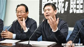 國民黨團召開獨裁蔡政府，民主已死記者會，立委林為洲 圖／記者林敬旻攝