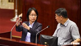 北農總經理吳音寧出席市議會總質詢。 （圖／記者林敬旻攝）