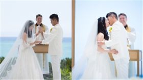 曾玄玄,沖繩,結婚,海邊,婚禮（曾玄玄提供）