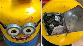  冷媒桶,存錢桶,一桶金,殺豬公,迪士尼,改造,小小兵（圖／翻攝自爆廢公社）