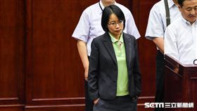 北農總經理吳音寧市議會備詢。 （圖／記者林敬旻攝）