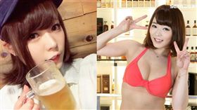 身材豐滿的AV女優川越唯首度來台舉辦見面會。（圖／三立）