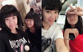 陸元琪與13歲女兒「妹頭」 翻攝自臉書