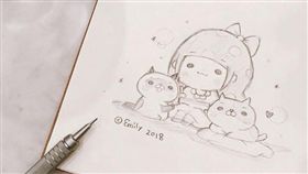 妙可貓,波奇貓,宅貓妙可,妙可大王,貼圖,抄襲,新北(圖／翻攝畫面)