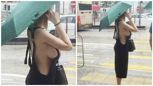 正妹大膽露半球　一抬手…側乳全外露