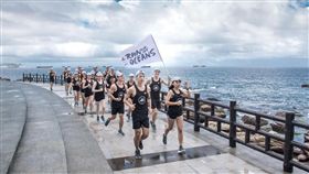 知名跑將陳宇璿與曾廷瑋帶頭為海洋而跑。（圖／主辦單位提供）