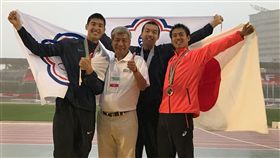 王晨佑與王昱翔包辦男子全能運動金、銀牌。（圖／中華田協提供）