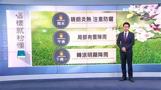 週末熱爆！下週轉涼雨襲全台