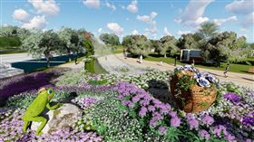 台中,花博,國際花藝大師郭智鎧打造愛戀童話專區（台中市政府提供）