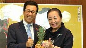 香蕉鳳梨行銷日本  張花冠前進北海道（圖／中央社）