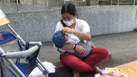 街賣,桃園火車站,早產兒,慧媽(記者郭奕均攝影)