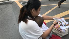 街賣,桃園火車站,早產兒,慧媽(記者郭奕均攝影)