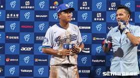 富邦悍將于孟馗生涯首度獲得單場MVP。（圖／記者王怡翔攝）