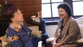 呂秀蓮、陳菊
合成圖翻攝自臉書