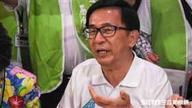 前總統陳水扁出席凱達格蘭基金會募款餐會。 （圖／記者林敬旻攝）