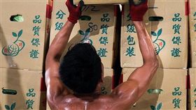 攝影師張良一拍攝搬運果菜的勞工　圖／翻攝自吳音寧臉書