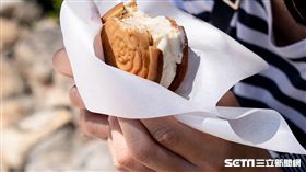 蜷尾家攜手舊振南於端午連假推出「綠豆椪雪餅」。（圖／蜷尾家提供）