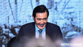 前總統馬英九出席「遷臺歷史記憶庫搶救計畫發布會」。 （圖／記者林敬旻攝）