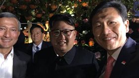 川金會,北韓,金正恩,新加坡,保鏢,夜遊,金與正（圖／翻攝自Ong Ye Kung臉書）