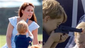 英國,王室,玩具,槍,小孩,喬治,槍口,喪命,寶寶,媽媽,開槍,槍,玩,出遊　圖／翻攝自推特　