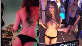 台北,嫩模,遊艇,生日趴,影片,口爆,胸貼,羽沫（圖／翻攝畫面）