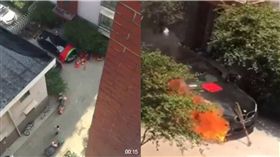 樂極生悲！買新車拜拜求平安　結果…火燒車GG啦　圖／翻攝微博