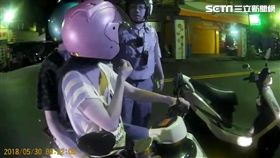 新北市,蘆洲,長安街,酒駕,騎車,環抱,無照，翻攝畫面，警方提供