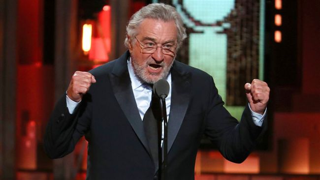 川普批評勞勃狄尼洛（圖）「病態又瘋癲，智商及低」。（圖／翻攝自推特NBC4 Columbus）