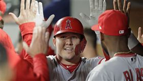 ▲洛杉磯天使強打Mike Trout連2天雙響砲。（圖／美聯社／達志影像）