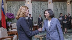 蔡英文總統13接見美國國務院教育暨文化事務助卿羅伊斯（Marie Royce）。（圖／總統府提供）