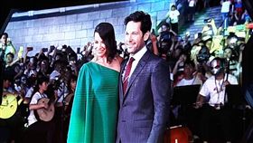 ▲「蟻人」與「黃蜂女」現身兩廳院與上千名粉絲見面。（圖／記者邱明瑜攝）