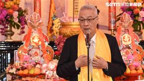 國民黨主席吳敦義出席黃帝祭拜大典。 圖／記者林敬旻攝