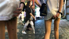 香港辣妹韓國旅遊大在褲子上（圖／LIHKG）