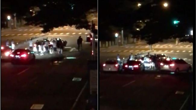 圍毆還塞人進後車廂　械鬥畫面流出